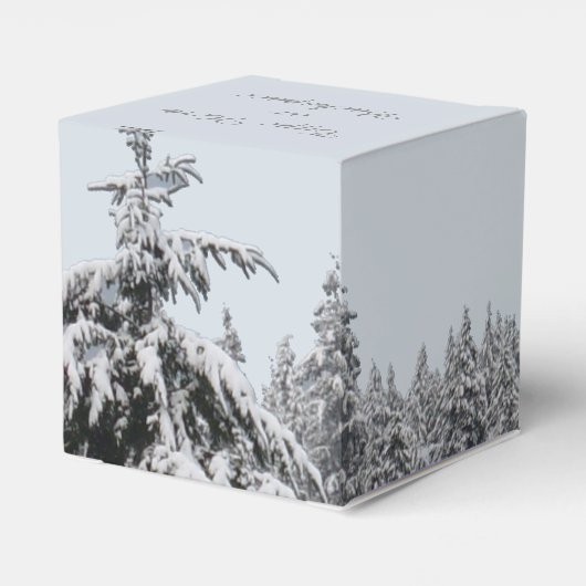 Winter Forest Gift Box Personalized Holiday Boxes Bedankdoosjes (Achterkant)