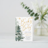 Winter Forest Gold Het is een koud verzoek buiten  Informatiekaartje (Staand voorkant)