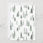 Winter Forest Holiday Card Feestdagenkaart (Achterkant)