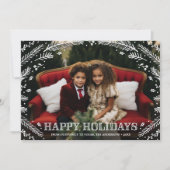 Winter Forest | Holiday Photo Card Feestdagenkaart (Voorkant)