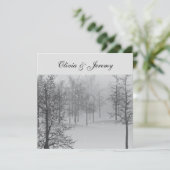 Winter Forest Invitation Kaart (Staand voorkant)