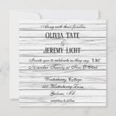 Winter Forest Invitation Kaart (Achterkant)