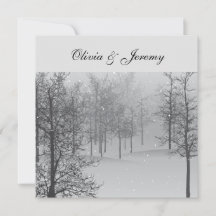 Winter Forest Invitation