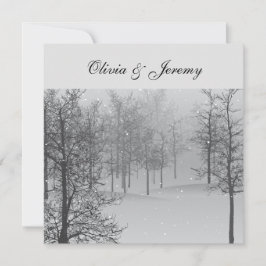 Winter Forest Invitation Kaart