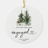 Winter Forest kerst Engaged Ornament Gift (Voorkant)