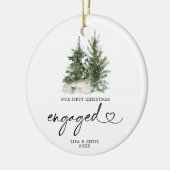 Winter Forest kerst Engaged Ornament Gift (Links)