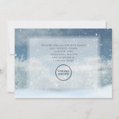 Winter Forest Kerstmis Zakelijk Logo Feestdagenkaart (Achterkant)