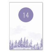 Winter Forest Lavender Waterverf Schilderachtig be Kaart (Voorkant)