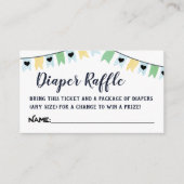 Winter Forest Luier Raffle Tickets Informatiekaartje (Voorkant)