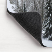 Winter Forest Mousepad Snow Landscape Gifts Muismat (Hoek)