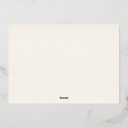 Winter Forest Neutral 3 Foto Folie Vakantie Kaart (Achterkant)