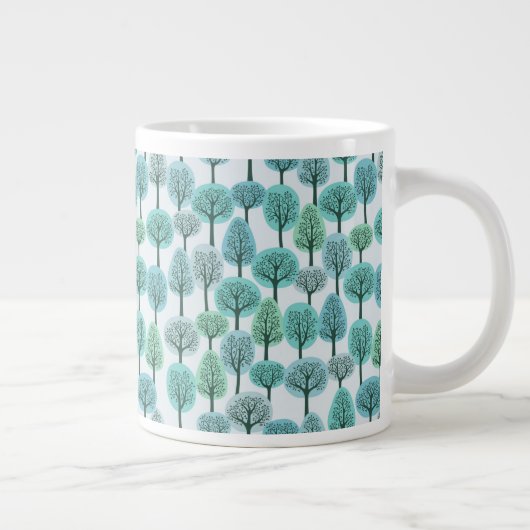 Winter Forest Pattern Grote Koffiekop (Rechts)