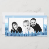 Winter Forest Photo Holiday Card Feestdagenkaart (Voorkant)