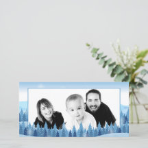 Winter Forest Photo Holiday Card