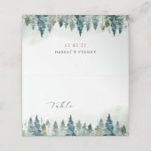 Winter Forest Pine Trees | Handschrift Plaatskaartje (Buitenkant ongevouwen)