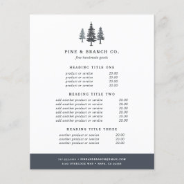 Winter Forest Prijzen & Diensten Flyer