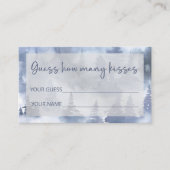 Winter Forest raden hoeveel kussen bruids spel Informatiekaartje (Voorkant)