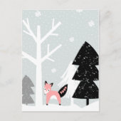 Winter Forest Scene Briefkaart (Voorkant)