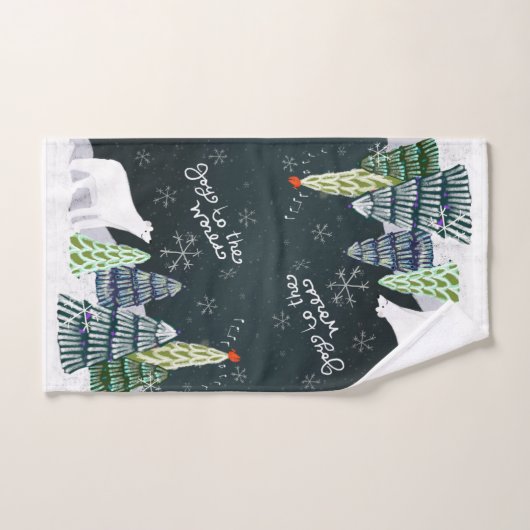 Winter Forest Scene Handdoek (Handdoek)