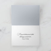 Winter Forest Scene in een envelop Feestdagen Kaart (Binnen)