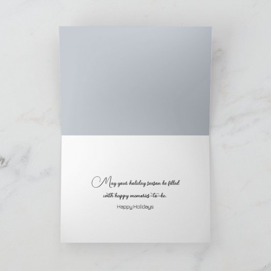 Winter Forest Scene in een envelop Feestdagen Kaart (Binnen)