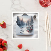 Winter Forest Scene in een envelop Servet (Insitu)