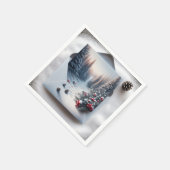 Winter Forest Scene in een envelop Servet (Hoek)