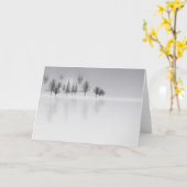 Winter Forest Scene Kaart (Gele Bloem)