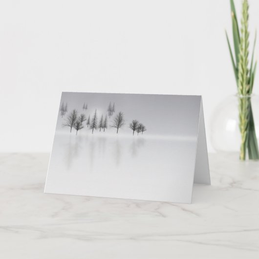 Winter Forest Scene Kaart (Voorkant)