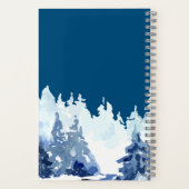 Winter Forest Scene Notitieboek (Achterkant)
