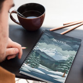 Winter Forest Scene Notitieboek