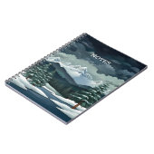 Winter Forest Scene Notitieboek (Linkerzijde)