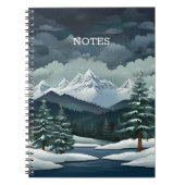 Winter Forest Scene Notitieboek (Voorkant)