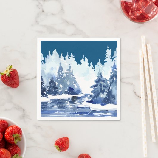 Winter Forest Scene Servet (Insitu)