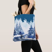 Winter Forest Scene Tas (Dichtbij)