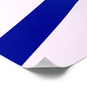 Winter Forest Shadows – Blue Minimal Natuur Poster (Hoek)