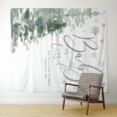 Winter Forest Silver Baby Het is een koude achterg Wandkleed (In Situ (horizontaal))