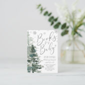 Winter Forest Silver Het is koud buiten Boek Informatiekaartje (Staand voorkant)