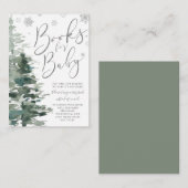 Winter Forest Silver Het is koud buiten Boek Informatiekaartje (Voorkant / Achterkant)