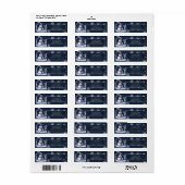 Winter Forest Sneeuwman Kerstmis retour adres Etiket (Full Sheet)
