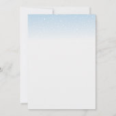 Winter Forest Snow in Love Baby shower Kaart (Achterkant)