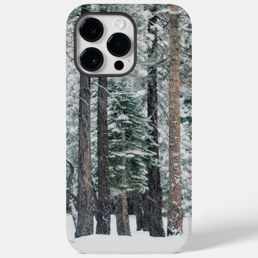 Winter Forest Snow Trees Case-Mate iPhone Case (Achterkant)