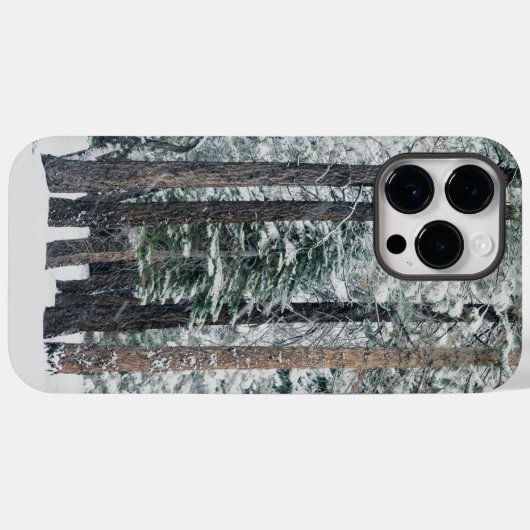 Winter Forest Snow Trees Case-Mate iPhone Case (Achterkant (horizontaal))