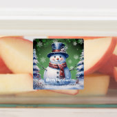 Winter Forest Snowman Kerstbakken | Green Labels (Aangebracht)