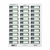 Winter Forest Snowman Kerstcadeau Etiket (Full Sheet)