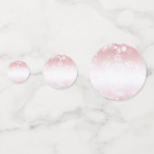 Winter Forest Snowman Kerstmis | Roze Confetti (Achterkanten)