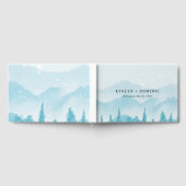 Winter Forest Snowy Mountain Wedding Gastenboek (Volledig)