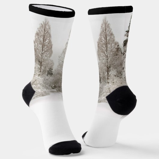 Winter Forest Socks Festive Snow Socks Sokken (Gebogen)