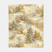 Winter Forest Toile de Jouy Pattern (1) Fleece Deken (Voorkant)