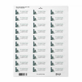 Winter Forest Vakantie retour adres labels (Full Sheet)